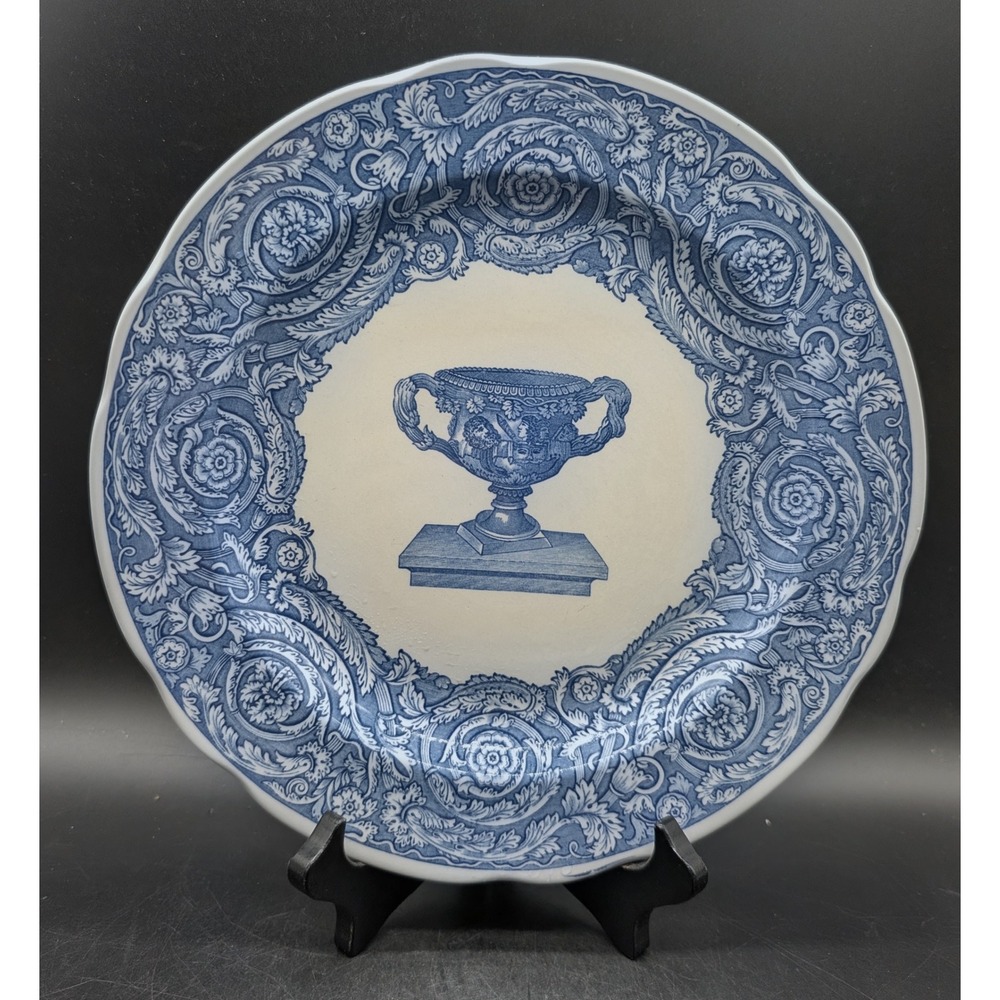 Spode Blue Room Collection Warwick Vase Blue White Dinner Plate England